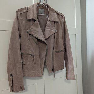 Suede Moto Jacket
